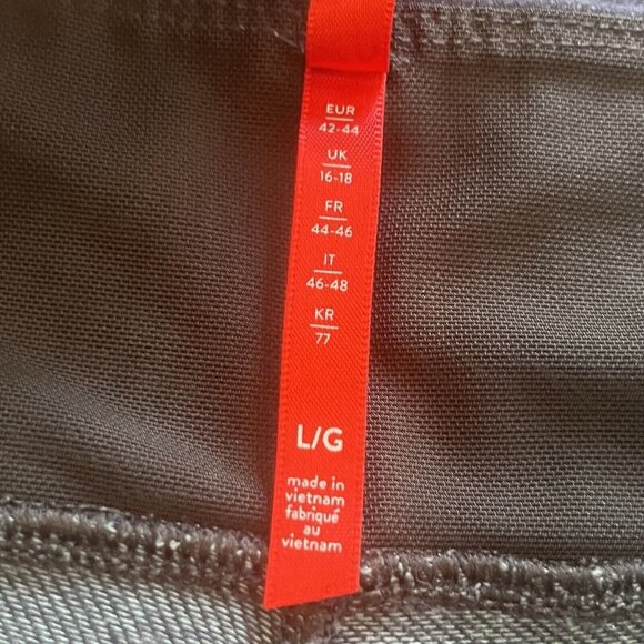 Spanx Leggings Jean Like Pull On Pants Womens Large Blue Pockets - Picture 7 of 7